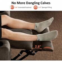 MCombo - Silla reclinable de gravedad cero con masaje de calor y vibración, silla reclinable con puertos USB y tipo C, portavasos para sala de estar, tela 6079 (café oscuro medio 21.2 pulgadas de - 1 - Ver 4