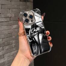 Luxury C-C-Cortiez Phone For 17, 16e, 16, 15, 14, 13, 12, 11,, Pro X XR XSMAX 8, Plus - Shockproof Transparent Soft Back, High-End Simple Shockproof Phone, Fashionable And Durable Anti-Drop Phone, Printed Design, High-Quality Materials, Smartphone Protective Film, Technology Enthusiast Christmas Fall Phone 17 Halloween Accessories - Mixing Colors - View 4