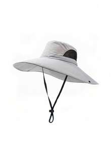 Summer Wide Brim Sun Hat, Outdoor Cycling Sports Fishing Hiking Bucket Hat, Sun Protection - Multicolor - View 11