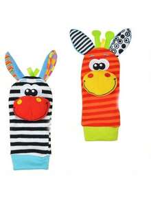 4 Stücke Baby Rassel Spielsachen, Rassel Set, Baby sensorische Spielsachen, Fuß-Finder Socken Armband Rassel, Weihnachts-, Oster- oder Geschenke zur Geburt, Baby Armband Rasseln, Neugeborene > Spielsachen, Baby Socken Spielsachen