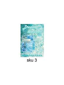 100pcs/Set, Retro Fantasy Pattern Material Paper Set, Multi-Color Various Decorative Fantasy Theme Craft Paper, Creative Aesthetic Pattern Material Paper For DIY Projects And Art Collage Making