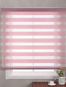 1 Pieza Persiana Doble Capa Enrollable 80x180cm / 120x180cm Protección Solar Y Privacidad Para Ventanas De Baño, Oficina, Dormitorio Y Estudio Decoración De Hogar - Multicolor - Ver 13