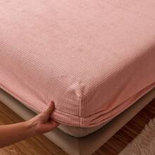 Flat Sheets - Waffle Grid-blue Gray - View 15