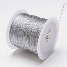 beadia 0,2-1mm 15-100m Nylongeflecht Schnur, Gold, Silber, Retro Farben, nicht-elastisch Perlen Schnur, Schmuckherstellung Seil | Geeignet für Weihnachten, 3-15 Stränge Mehrstrang Seil, vielseitig und langanhaltend Dekorations Schnur - DIY Weihnachtsdekoration - Kabel - Übersicht 15