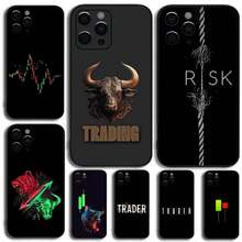 Day Trader Trader Trading Phone Case Cover Compatible With Apple  15,14,13,12,11,Pro,X,XS,Max,XR,Plus,Mini Soft Black Cover, Cover Compatible With  17 Case,  17 Pro Case,  17 Pro Max Case - Z1 - Xem 1