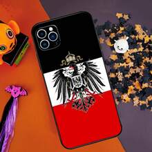 German Empire Flag Bumper Case Covercompatible with  14 15 16 Pro Max 11 12 13 Pro Max Mini XR 16e 16 15 Plus Phone Cover,Covercompatible with  17 Hülle, 17 pro Hülle, 17 promax Hülle