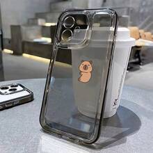 Una funda de teléfono transparente de alta calidad con patrón Capibara Mono Mini, diseño creativo popular elegante y sencillo, duradera y resistente a las manchas, protección contra golpes y caídas, adecuada para todas las series de teléfonos , compatible con  17.17 Pro...17 Pro Max...17 Agua. 16.16 Pro...16 Pro Máx.16 más.. 15.15 Pro Max...15 Pro...15 más.. 14.14 Pro...14 más..14 Pro Max... 13.13 Pro...13 Pro Max...12.12 Pro...12 Pro Max...11.11 Pro...11 Pro Máx.XR.X.XS.XS máx.Se.MiNi, perfecto para regalos de Halloween, Pascua y cumpleaños, para darle a tu novia, novio, amigo o a ti mismo. - Transparente 976 - Ver 7