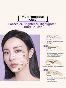 Maybelline Concealer Pen, Covers Dark Circles, Blemishes, Tear Troughs, Long-Lasting, Natural Finish, Brightening - N25 Dark Skin - View 4