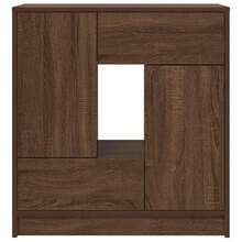 vidaXL Sideboard mit Schubladen und Türen Braun Eichen-Optik