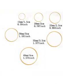 10pcs Round Earring Hoops Bead Rings DIY Handmade Jewelry Craft Supplies For Earrings Bracelets Necklaces