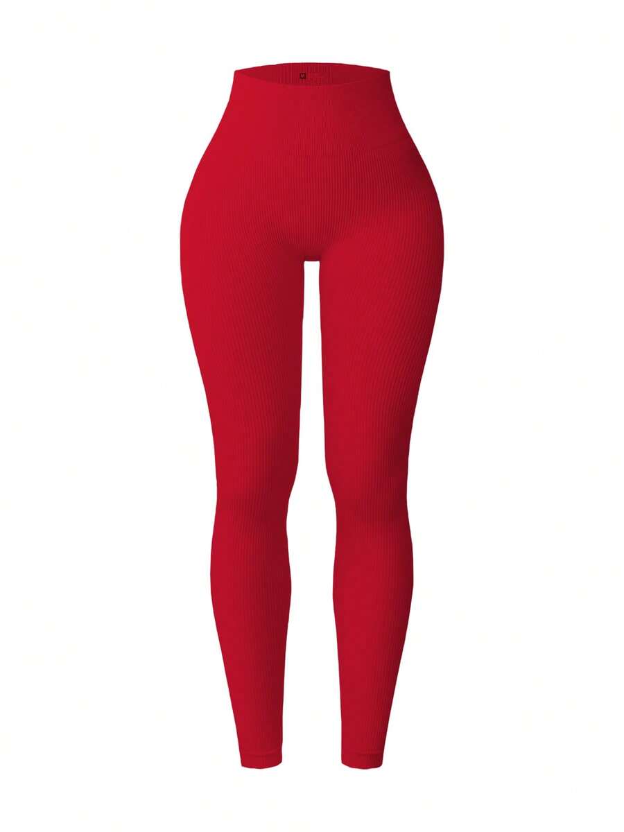Quần legging thể thao nữ, quần yoga co giãn cao, thích hợp cho đi bộ đường dài, leo núi, tập gym mùa xuân. - Đỏ - Xem 1