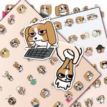 70 piezas Paquete de pegatinas creativas y estéticas de Beagle, adecuadas para pegar en teléfonos móviles, diarios, maletas, portátiles, tazas de agua, etc., exquisito regalo para festivales, fiestas y cumpleaños - Multicolor - Ver 6