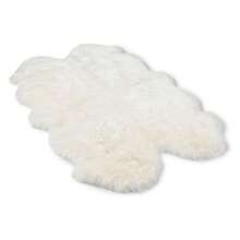 Real Sheepskin Rug 4x6 Ft | Sheepskin Rugs For Living Room And Sofa | Bedside Rugs For Bedrooms | Large Fluffy Rug Is Breathable & Heat-Regulating In Color White - Multicolor 851 - View 1