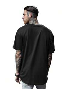 Men T-Shirts - 黑色 - 查看 6