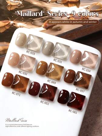 XEIJAYI 9件套10毫升凝胶美甲工具套装，包含可卸UV/LED指甲油，适用于家庭美甲沙龙DIY美甲。