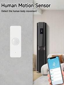 Graffiti Smart Home PIR Motion Sensor, Upgraded Smart Security, Precise Human Body Sensing, Mobile Remote Notification Smart Home Alarm, Safeguarding Home Security