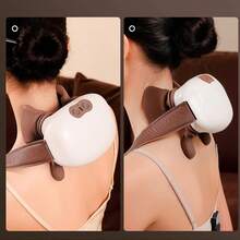 1pc Intelligent Neck Massager, Rechargeable Shoulder & Neck Kneading Massage Device For Home, Office And Travel Use - Multicolor - View 5