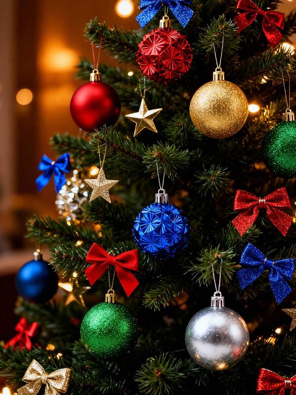 18pcs/Set Christmas Tree Hanging Balls - Vibrant, Break-Resistant Ornaments For Holiday Wedding Party Decoration, Easy To Hang, Festive, Christmas Tree Ornament Decor, 2025-2026 Christmas Decorations, Festivals Decor, Room Decor, Home Decor, Offices Decor, Theme Party Decor, Christmas Decor, Christmas Balls