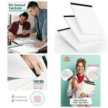 Bloc de notas punteados de 8 - 12x 11, paquete de 3, papel de diario de puntos 8.5x 11, tamao de letra, bloc de notas de rejilla punteada para planificacin de diario, 70 g de papel, notas - inicial - Ver 1