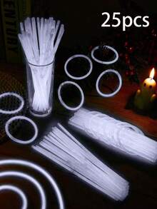 100 que phát sáng trắng siêu sáng dài 8 inch. Những que phát sáng siêu sáng này có thể phát ra ánh sáng trắng liên tục trong 10 đến 12 giờ và có thể được sử dụng để làm vòng tay, vòng cổ và nhiều vật dụng khác cho các sự kiện cưới hỏi. - trắng - Xem 12