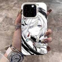 Funda de Teléfono Compatible con iPhone 16 Pro Max, Pintura de Tinta , Personalizada para Apple 15 Plus, Creativa para 14, 13/12/11 - Negro - Ver 2