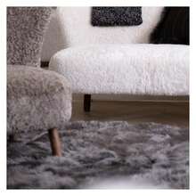 Real Sheepskin Rug 4x6 Ft | Sheepskin Rugs For Living Room And Sofa | Bedside Rugs For Bedrooms | Large Fluffy Rug Is Breathable & Heat-Regulating In Color Dark Grey - Multicolor 847 - View 5