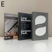 3pcs Minimalist Fake Book Decor With Inspirational Quotes, Suitable For Office, Villa, Coffee Table - Multicolor - View 8