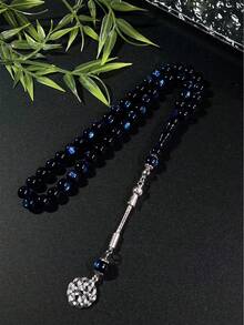 1pc Muslim Multi-Color Glitter Single Tasbih, Combining Vintage Aesthetics And Religious Culture, Providing A Distinctive Wearing Experience For Those Pursuing Individuality And Connotation - Multicolor - View 14