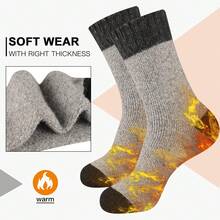 Calcetines de lana de invierno para hombres Heatuff, térmicos, cálidos y suaves, 5 pares - Súper grueso - Multicolor 6 - Ver 4