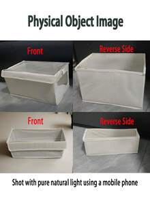 Foldable Clothes And Blanket Storage Bag, Storage Box With Transparent Window And Handle, Reinforced Foldable Linen Storage Basket, Fabric Can Be Placed On Wardrobe Storage Rack, Large Clothing Storage Box For Bedroom, Closet