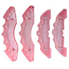 4PCS Red 3D Style Front& Rear Car Disc Brake Caliper Cover Brake Accessories M+S - 預設 - 查看 5
