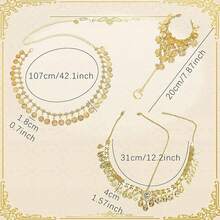 LaVenty Accessori per costumi egiziani, copricapo da cobra egiziano, polsini con serpente, braccialetti con serpente a spirale, medusa serpente per Halloween - Multicolore - Visualizzare 11