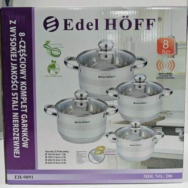 Zestaw trwałych naczyń kuchennych 16 cm, 18 cm, 20 cm, 24 cm (8 szt./zestaw)