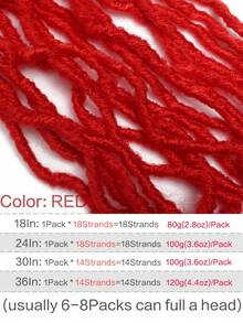 1 gói tóc móc mềm Locs cho phụ nữ, tóc móc tổng hợp Soft Locs Svendita, tóc nối vàng hoe, tóc nối tổng hợp Faux Locs Dreadlock làm quà tặng Giáng sinh - Nhiều màu - Xem 28
