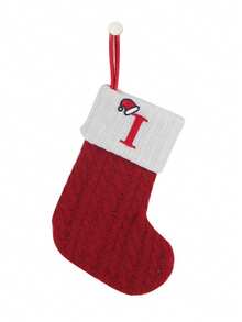 Knit Monogram Christmas Stockings,Christmas Stockings Small Xmas English Letters Hanging Stockings Christmas Socks Double Sided Fireplace Hanging Stockings For Christmas Party Decoration New Year Party Gift Favors Supplies,Personalized Initial Christmas Stocking, Family Holiday Xmas Party Decor Home Decor Christmas Decorations Room Decor Winter