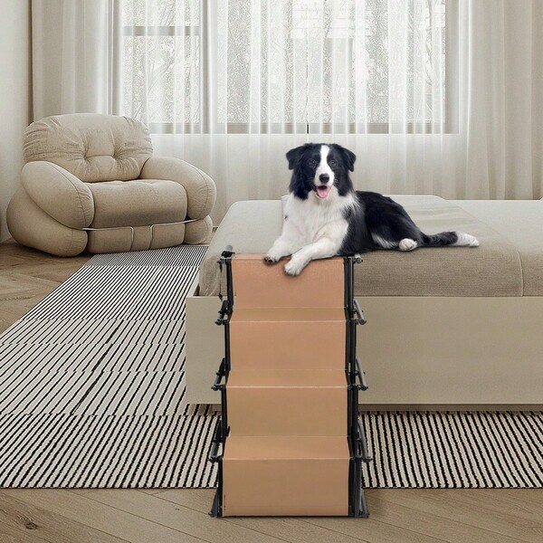 Scale per cani I Fino a 50 kg I Adatto a tutti i veicoli I Scale pieghevoli per cani I Rampa per cani I Rampe di accesso per cani di piccola e grande taglia