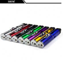 1pcs All-In-1 Pipe Windproof Click Butane Refillable Torch Lighter Click-N-Hit, Outdoor Windproof Butane Lighter, Adjustable Flame Lighter, Suitable For Barbecue, Kitchen Baking, Men'S Gift(No Butane),Battery-Free, Barbecue Lighting - 綠色 - 查看 3