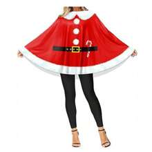 1 件圣诞服装圣诞服装新款舞会外套斗篷成人圣诞服装 - 彩色 - 查看 4