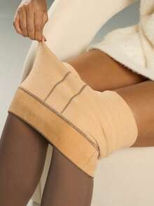 1 par de Meias-calças/Collants Térmicos Forrados de Fleece Preto/Marrom para Mulheres, 300g/200g/80g, Ondas, Amor, Coração, Laço, Estampa de Leopardo, Meias de Fleece Grossas, Mostra o Tom de Pele, Sexy, Alta Elasticidade, Legging Ajustada, Macia e Suave, Modelagem de Perna na Moda, Adequada para Fashionistas, Jovens, Adolescentes, -10-15°C, Meias-calças para Primavera/Outono/Inverno, Festa, Discoteca, Várias Festas, Esportes, Lazer, Negócios e Outros Usos Diários.