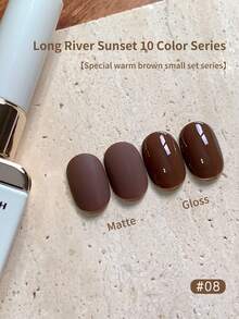 annies 12ml Esmalte de uñas en gel de la serie Sunset de Changhe para otoño e invierno, autonivelante, con brillo explosivo, unicolor, cuentas de vidrio y efecto ojo de gato, semi-permanente