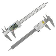 150mm 100mm Electronic Digital Calipers Carbon Fibre Dial Vernier Calipers Micrometers Measuring Tools Digital Rulers For Inside And Outside Diameters, Precision Measurements, Jewelry & DIY Use - Black - View 10