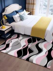 Fashionable Style Indoor Decorative Large Rug, Pearl Velvet Material Washable Bottom Indoor Carpet, Living Room Rug, Sofa Rug, Bedroom Rug, Non-Slip Bedside Mat, Dining Room Kitchen Rug, Office Chair Pad, Entryway Doormat, Outdoor Picnic Mat, Outdoor Camping Blanket - Multicolor-1 - View 15