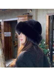 Thickened, Autumn And Winter-Resistant, Windproof, Warm, Faux Mink Fur Ear-Protecting, Skiing Hat - Multicolor - View 2