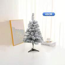 17.72"/47.24"/59.1"/70.87"/82.68" Artificial White Christmas Tree With Realistic Snow - The Artificial Snow May Have Some Shedding, Suitable For Home, Store Or Plaza Display, Indoor Christmas Decoration | Comfortable Holiday Design | Fluffy Branch Texture, Christmas Tree Ornament Christmas Decorations Home Christmas Gifts Christmas Decor - Multicolor - View 16
