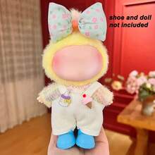 17 Cm Fresh And Delicate Style Doll Clothing Set,Compatible With Labubu,Clothing Set Suitable For 6.7-Inch Doll Set, Fashionable And Unique Hat And Clothing Accessories, Suitable For First/Second/Third Generation Dolls To Play And Display ,Clothing Set Only,(Excluding Dolls And Shoes) - Multicolor - View 7