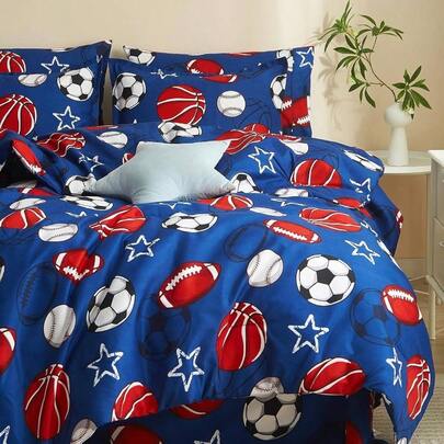 Bed In A Bag Pink Bedding Pieces Full Comforter Set, Cartoon And, Print Bedding Set Soft Microfiber Bedding, All Season Room Decor Teens