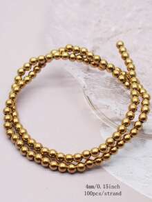 AAA+ 1strand Retention Color Various Shapes Gold Color Hematite Natural Stone Loose Spacer Beads For Jewelry Making Diy Bracelets - Golden Hematite - View 13