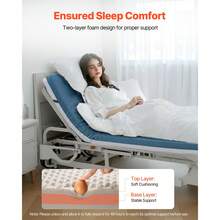 Hospital Bed Mattress, 300 Lbs Load, Long Term Care Pressure Redistribution Medical-Grade Dual Layer Foam Mattress, Waterproof For Bedsore Treatment Nursing Homes And Home Care, 34 X 76 X 3.5 In - 34 X 76 X 3.5 Inches - View 2