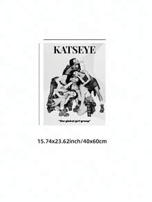 1 件无框 KATSEYE 艺术印刷全球女子组合海报卧室装饰帆布墙艺术现代音乐海报客厅卧室宿舍房间装饰海报时髦海报房间装饰卧室墙壁印刷品 Kpop 女子组合海报全球音乐艺术粉丝商品 - 彩色 - 查看 13