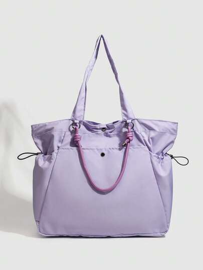 2025 New Travel Tote Bag Women's Lightweight Nylon Leisure Sports Bag Large Capacity Shoulder Portable Versatile Bag